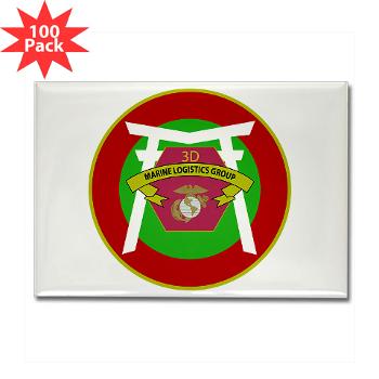 3MLG - M01 - 01 - 3rd Marine Logistics Group - Rectangle Magnet (100 pack) - Click Image to Close